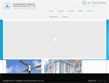 Tablet Screenshot of furnacemanufacturer.co.in